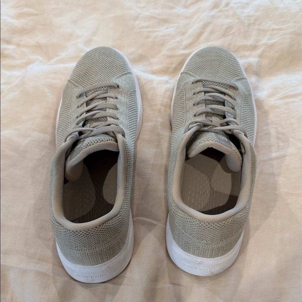 Peter Millar Light Gray Knit Sneakers